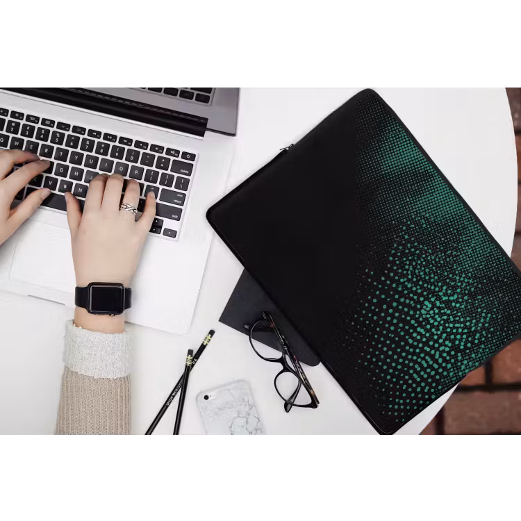 Laptophoes - Gaming - Stippen - Groen - Vervagen — 3