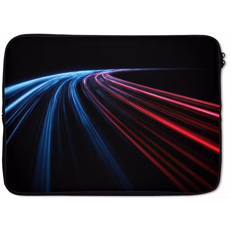 Laptophoes - Gaming - Strepen - Gebogen - Blauw — 1
