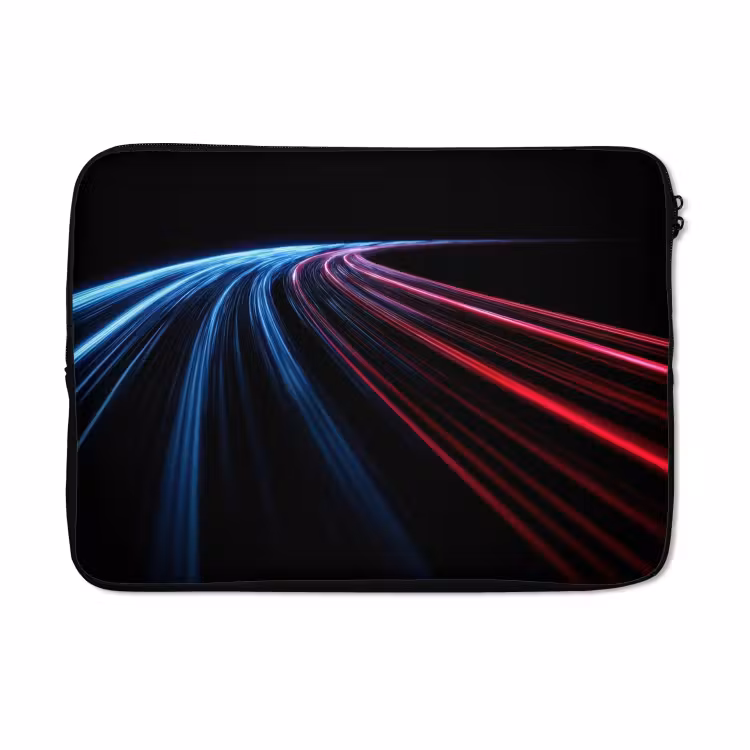 Laptophoes - Gaming - Strepen - Gebogen - Blauw — 5