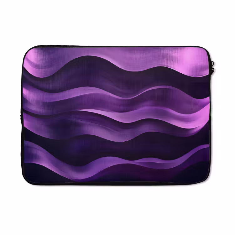 Laptophoes - Golven - Abstract - Paars — 5