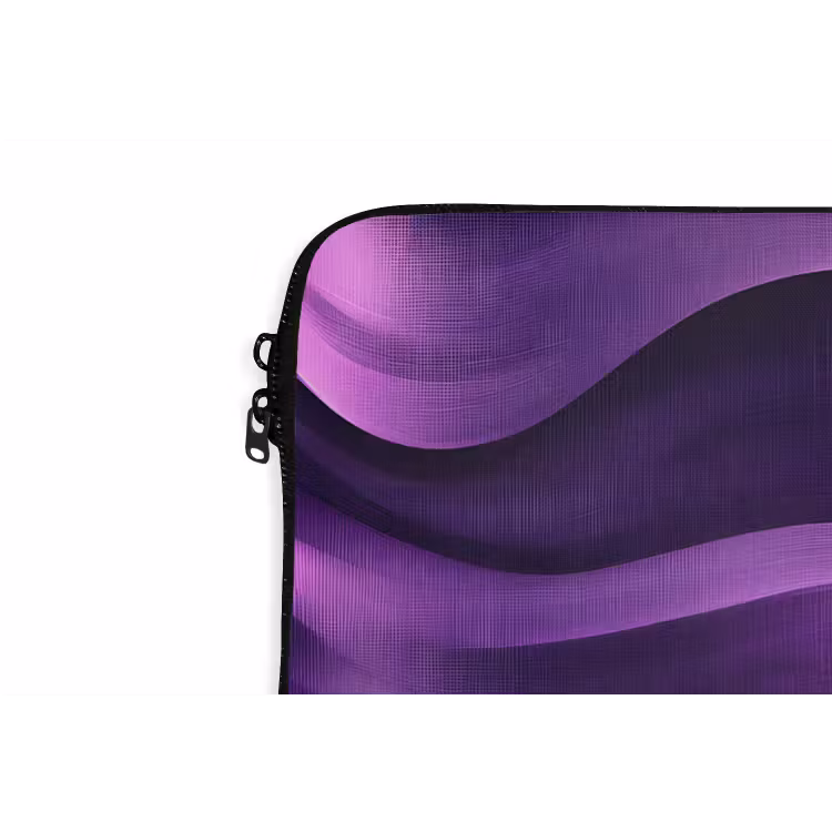Laptophoes - Golven - Abstract - Paars — 6