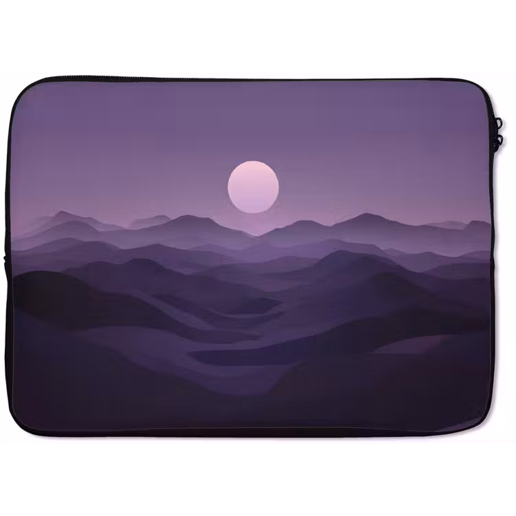 Laptophoes - Heuvels - Paars - Mist - Zon — 1