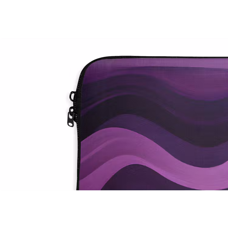 Laptophoes - Lijnen - Golven - Paars - Abstract — 6