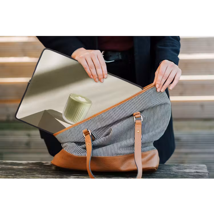 Laptophoes - Matcha - Glas - Groen - Minimalistisch — 4