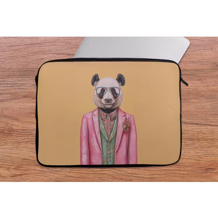 Laptophoes - Panda - Pak - Zonnebril - Blauw — 2