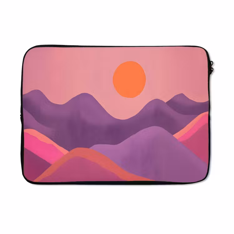 Laptophoes - Zon - Heuvels - Paars - Abstract — 5