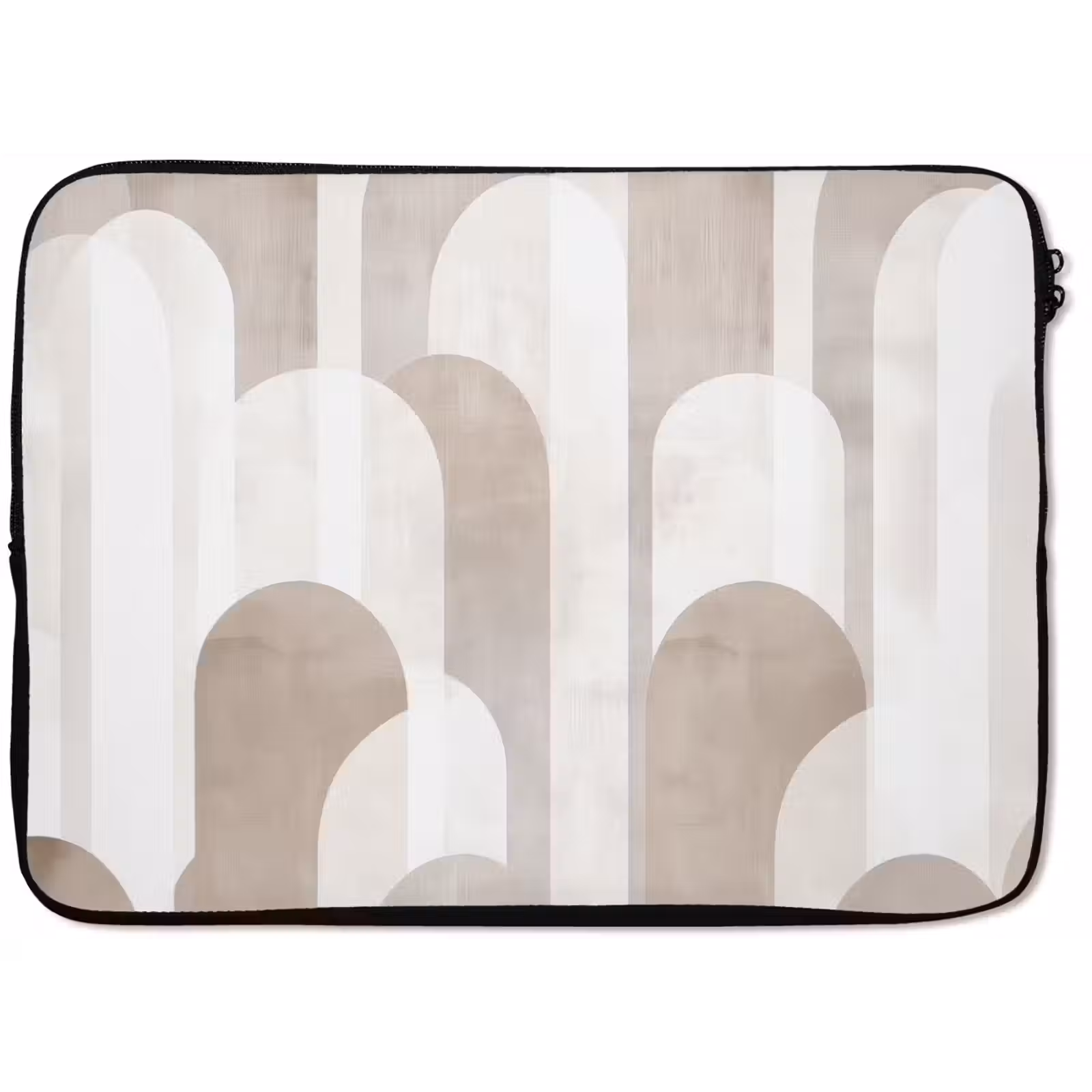 Laptophoes - Abstracte bogen - Modern - Beige — 1