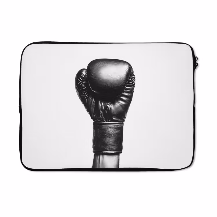 Laptophoes - Bokshandschoen - Zwart - Hand — 5