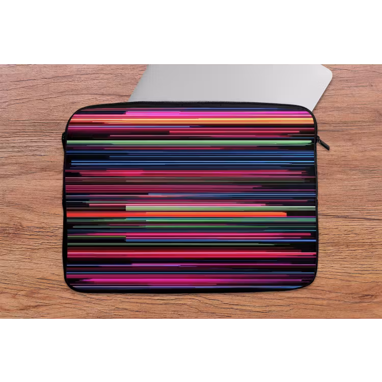 Laptophoes - Gaming - Abstract - Lijnen - Horizontaal - Kleurrijk — 2