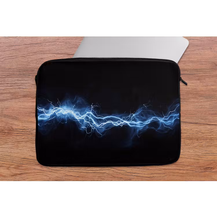 Laptophoes - Gaming - Bliksemflits - Blauw - Energie — 2