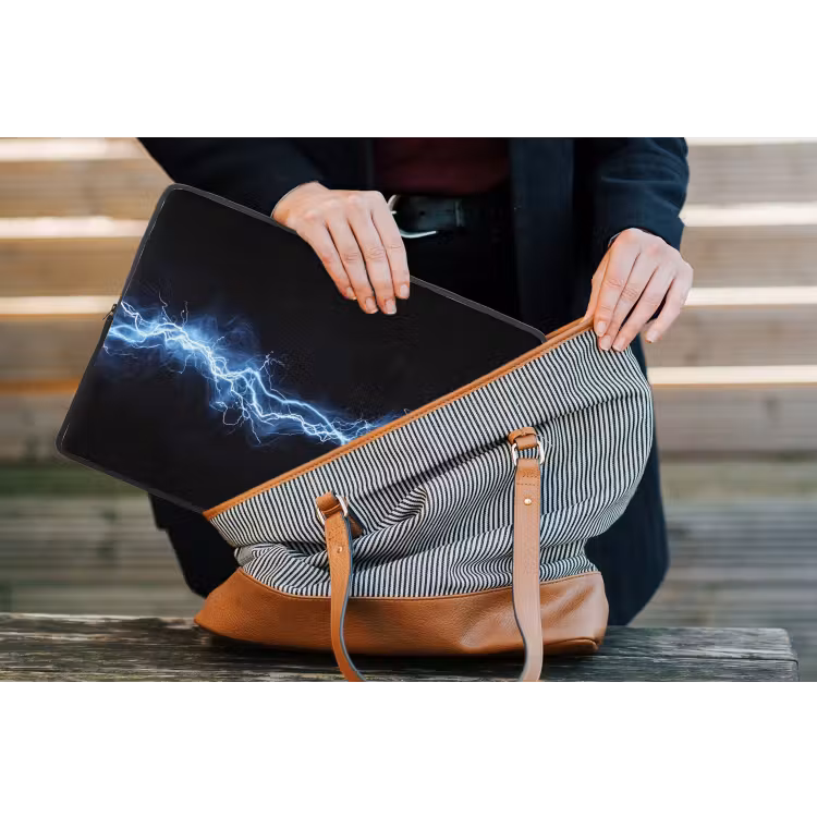 Laptophoes - Gaming - Bliksemflits - Blauw - Energie — 4