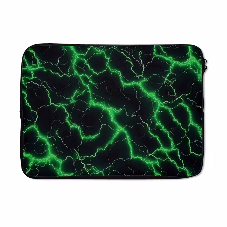 Laptophoes - Gaming - Bliksemflitsen - Groen - Energie — 5