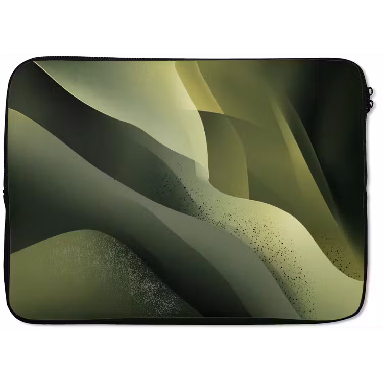 Laptophoes - Gaming - Golven - Abstract - Heuvels - Groen — 1