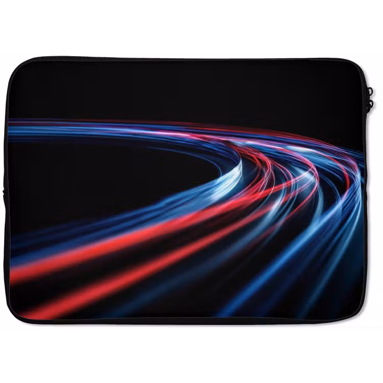 Laptophoes - Gaming - Lichtbanen - Golvend - Rood — 1