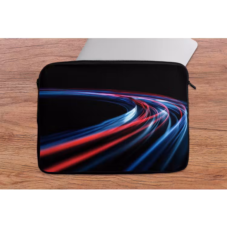 Laptophoes - Gaming - Lichtbanen - Golvend - Rood — 2