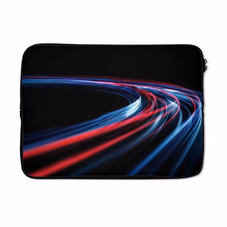 Laptophoes - Gaming - Lichtbanen - Golvend - Rood — 5