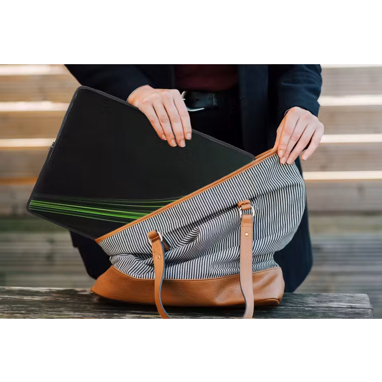 Laptophoes - Gaming - Lijnen - Boog - Groen — 4