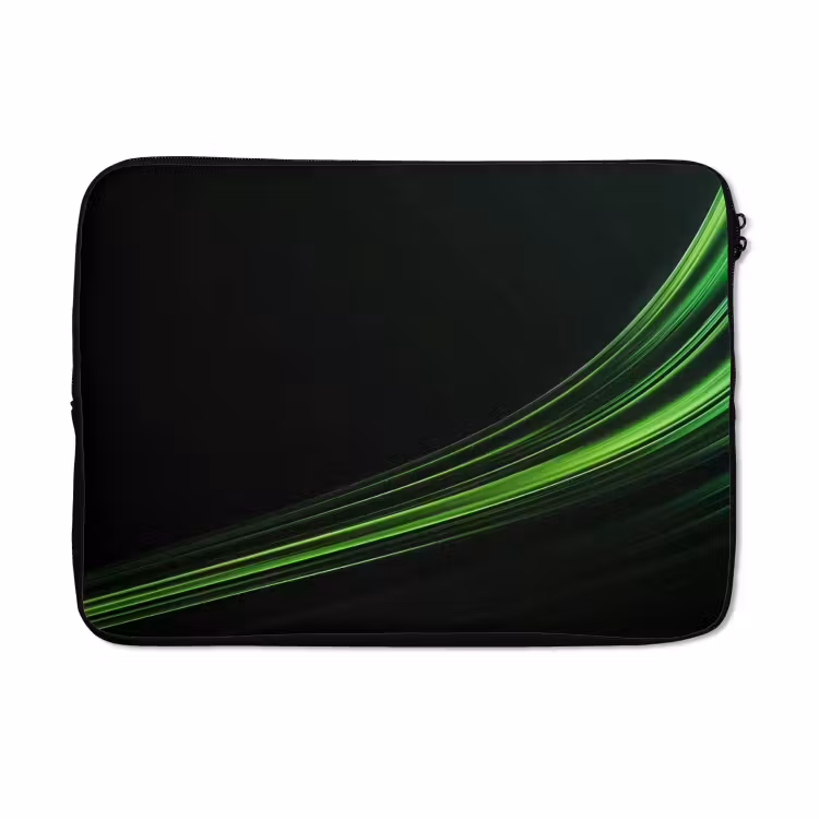 Laptophoes - Gaming - Lijnen - Boog - Groen — 5
