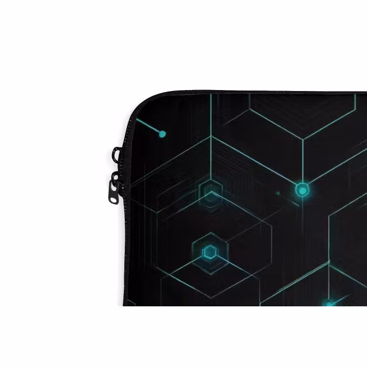 Laptophoes - Gaming - Netwerk - Blauw - Punten - Patroon — 6