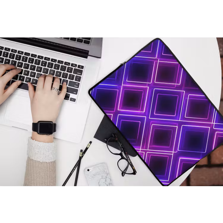 Laptophoes - Gaming - Ruiten - Neon - Paars — 3
