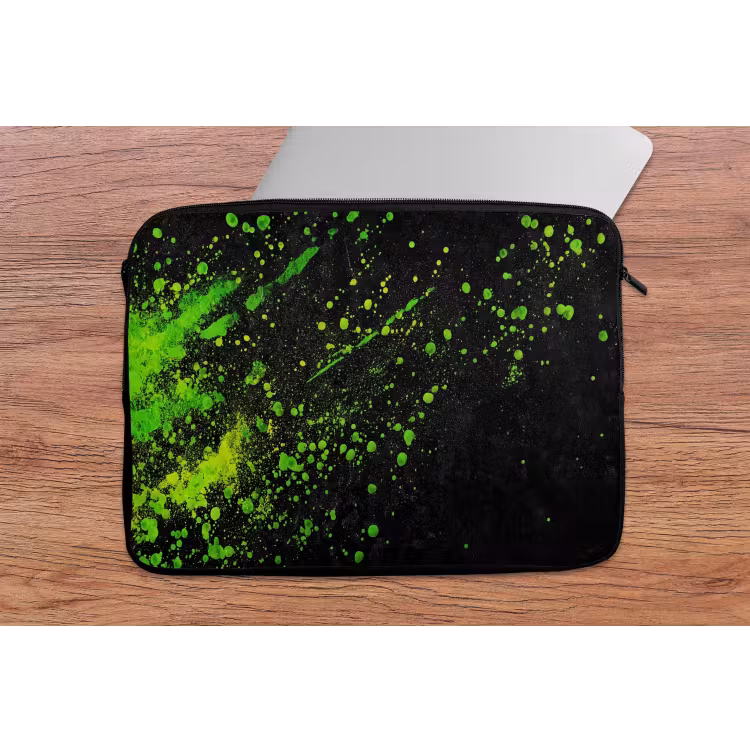 Laptophoes - Gaming - Spetters - Groen - Chaotisch - Groen — 2
