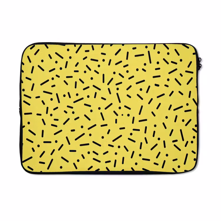 Laptophoes - Gaming - Stippen - Strepen - Geel — 5