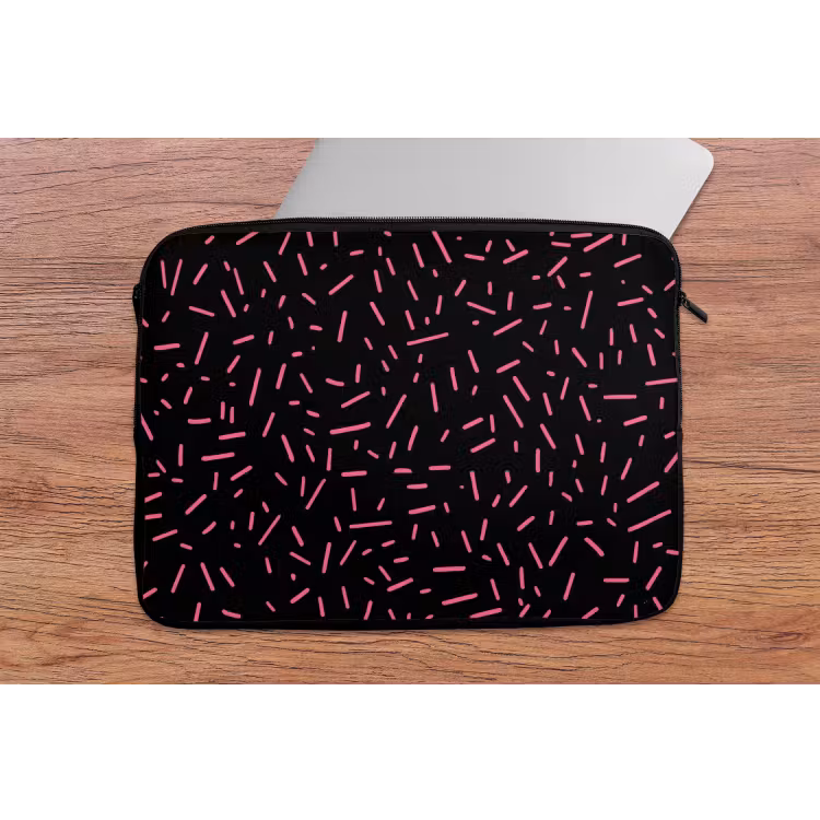 Laptophoes - Gaming - Streepjes - Roze - Abstract — 2