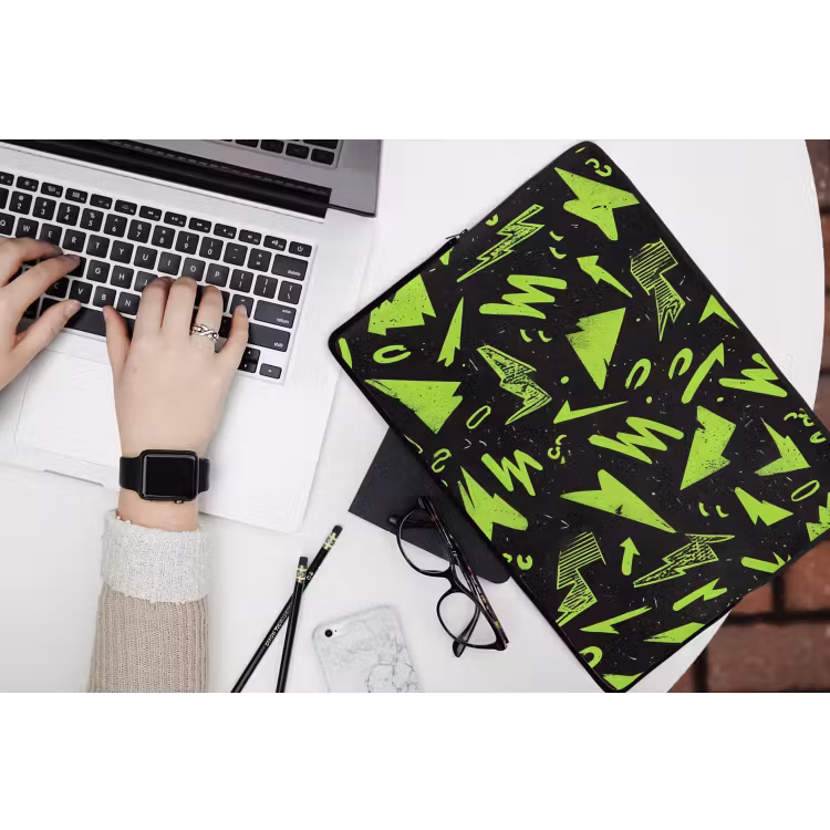 Laptophoes - Gaming - Vormen - Pijlen - Abstract - Zwart — 3