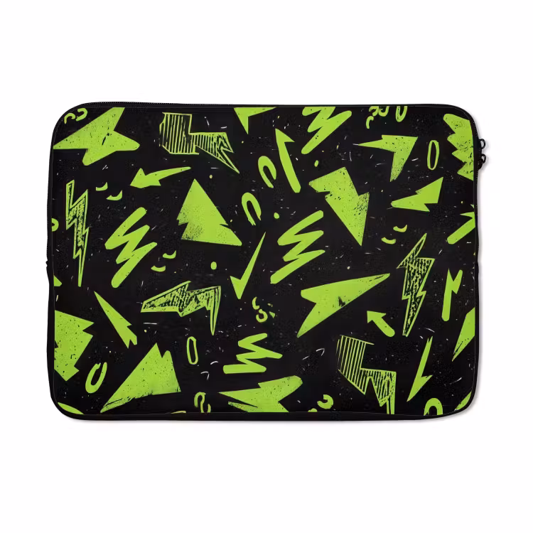 Laptophoes - Gaming - Vormen - Pijlen - Abstract - Zwart — 5