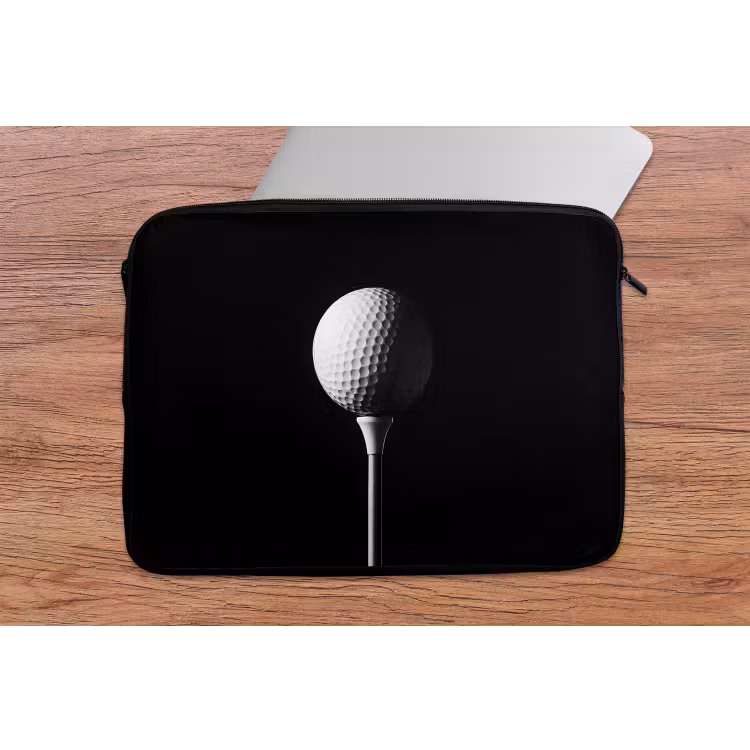 Laptophoes - Golfbal - Minimalistisch - Wit — 2