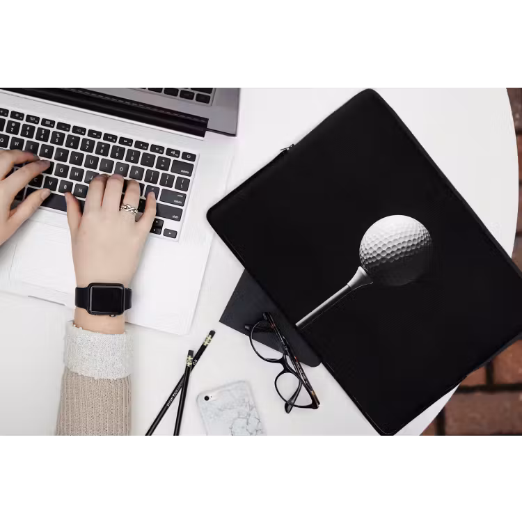 Laptophoes - Golfbal - Minimalistisch - Wit — 3