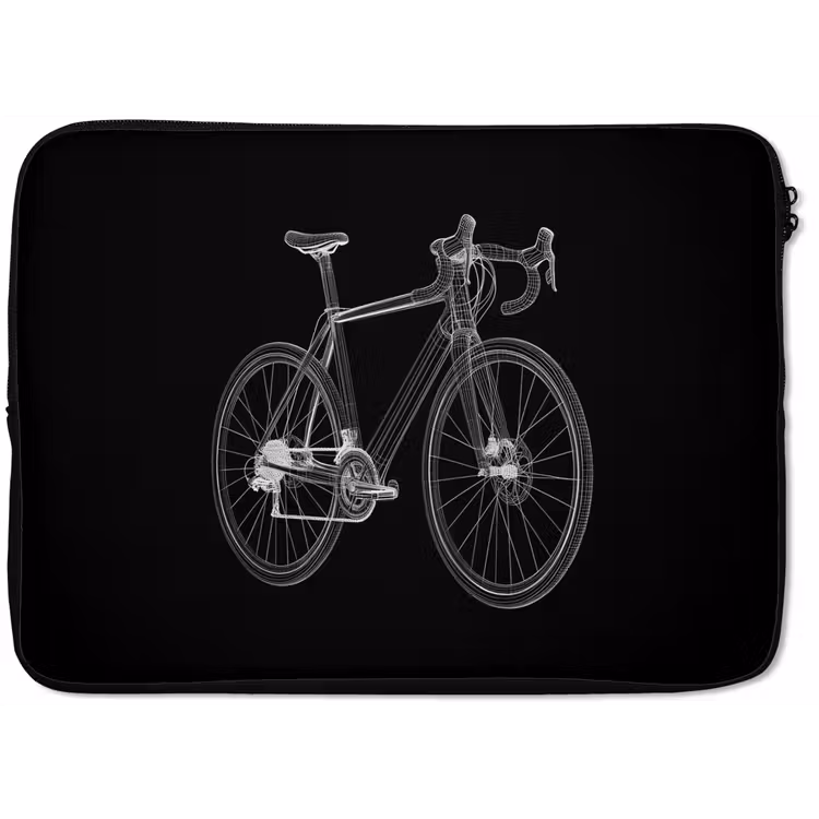 Laptophoes - Lijnen - Illustratie - Wit — 1