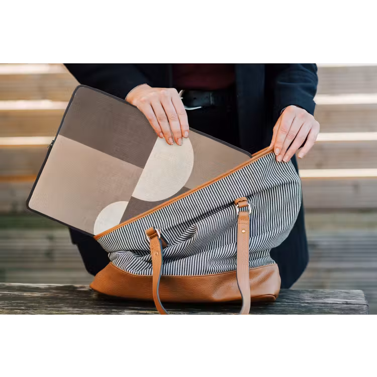 Laptophoes - Raster - Halve cirkels - Contrast — 4
