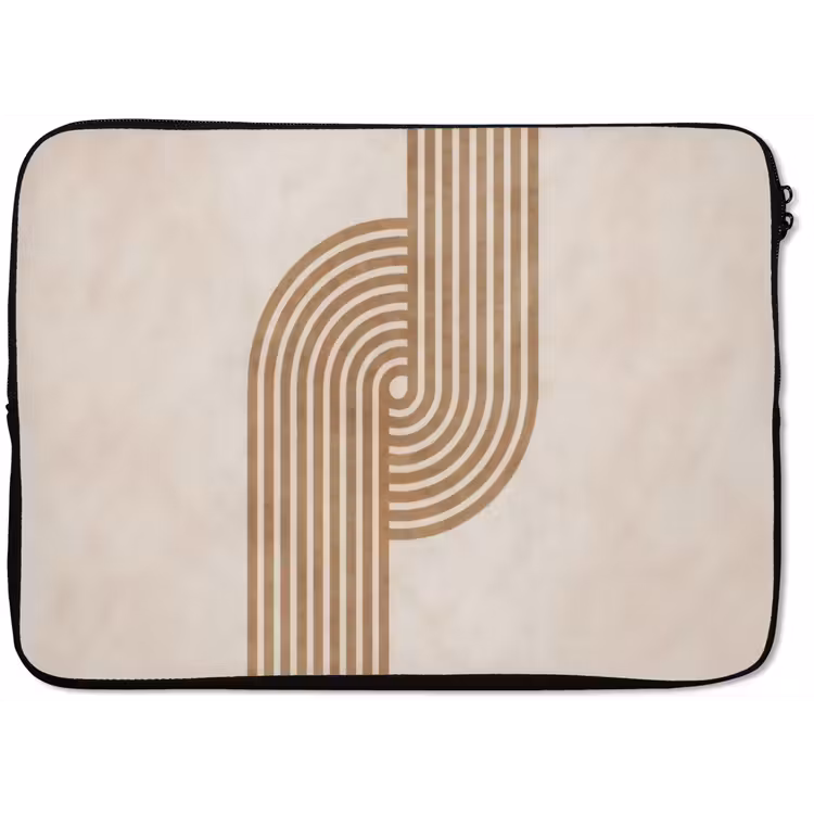 Laptophoes - Symmetrische bocht - Koperkleurig — 1