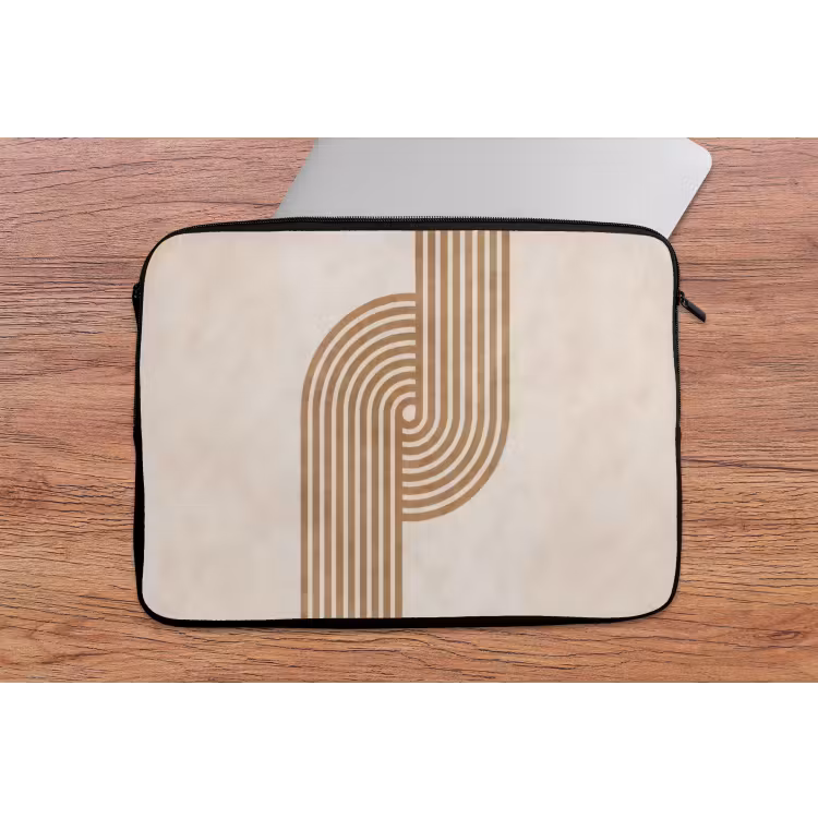 Laptophoes - Symmetrische bocht - Koperkleurig — 2