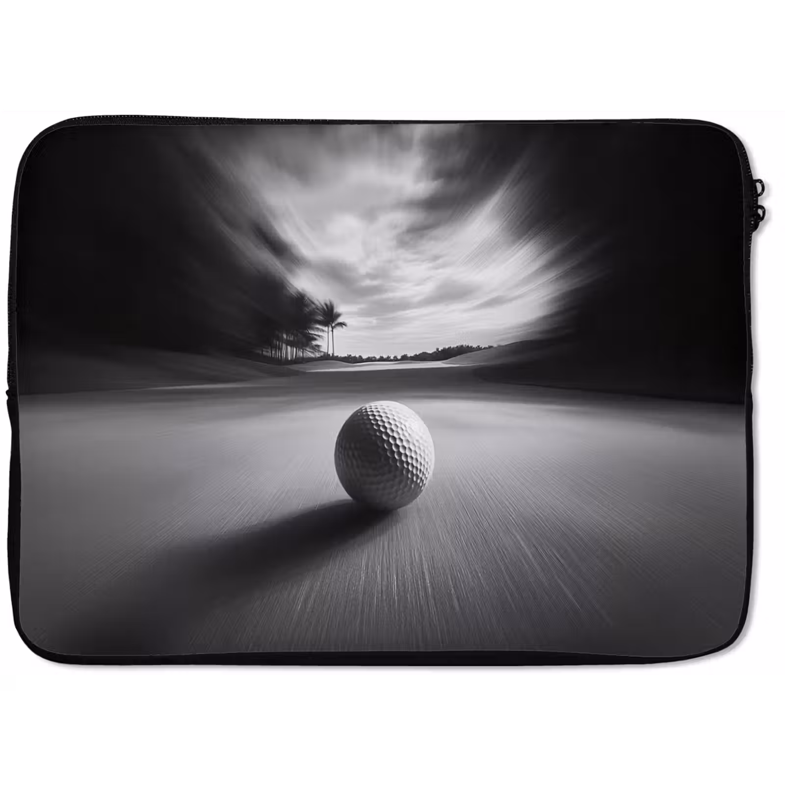 Laptophoes - Golfbal - Wazig - Zwart — 1