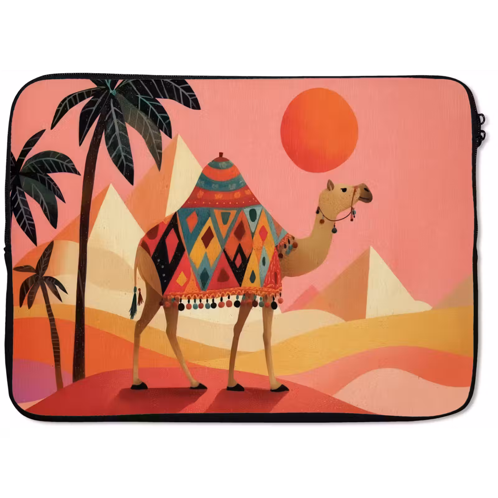 Laptophoes - Kameel - Pyramides - Rode zon — 1