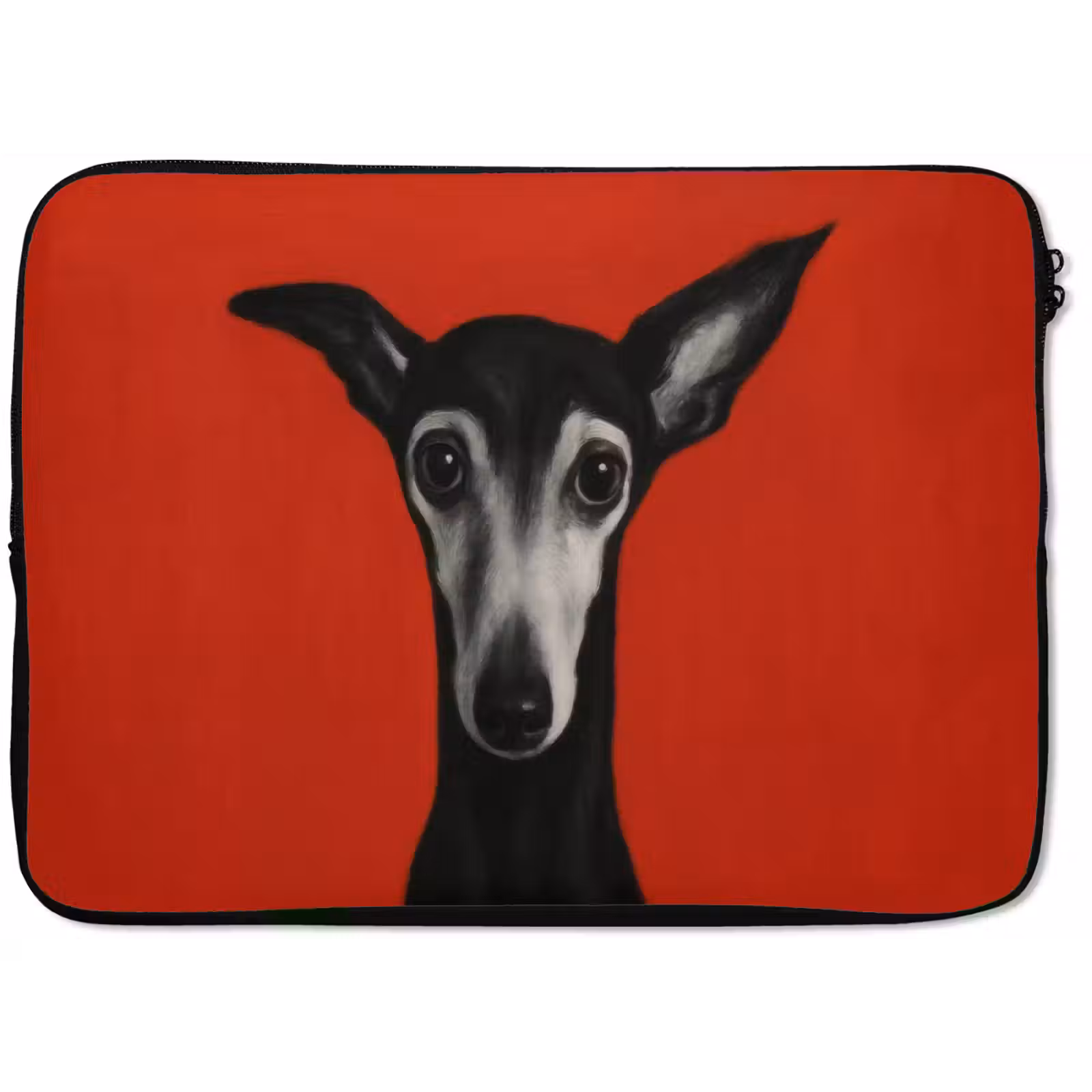 Laptophoes - Windhond - Minimalistisch - Rood — 1