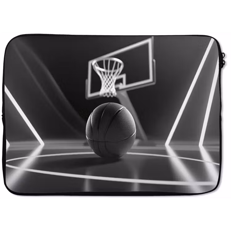 Laptophoes - Basketbal - Basketbalveld - Lichtlijnen — 1