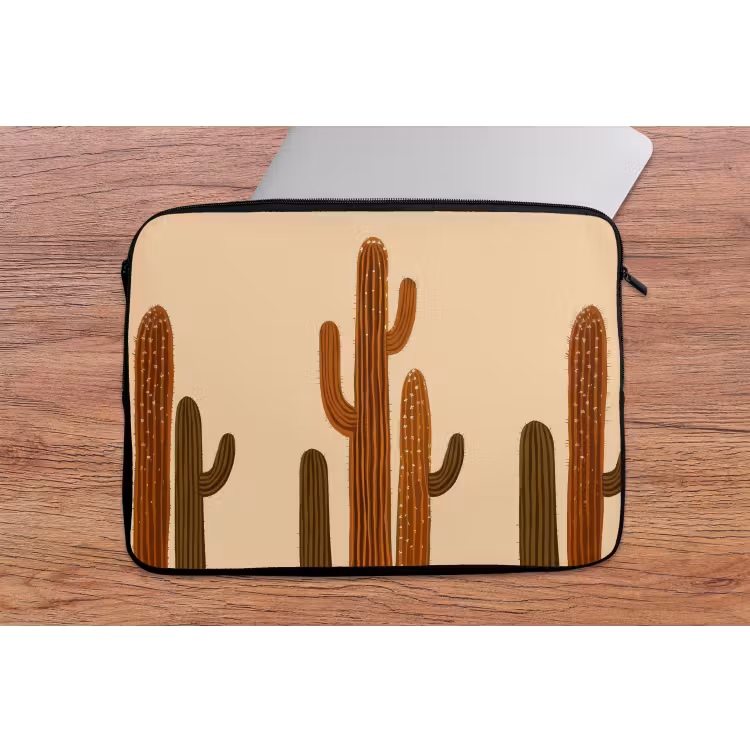 Laptophoes - Cactus - Woestijn - Zand - Bruin — 2
