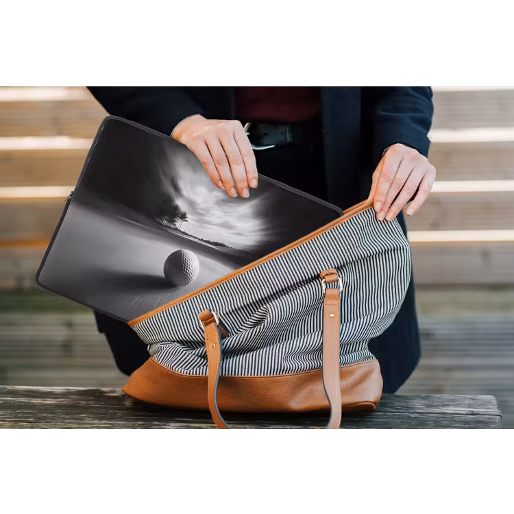 Laptophoes - Golfbal - Wazig - Zwart — 4