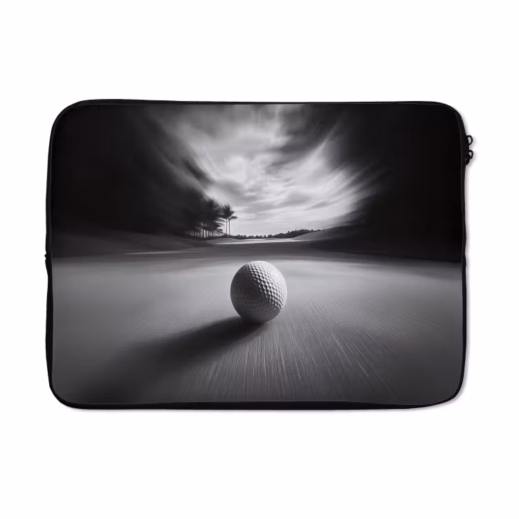 Laptophoes - Golfbal - Wazig - Zwart — 5