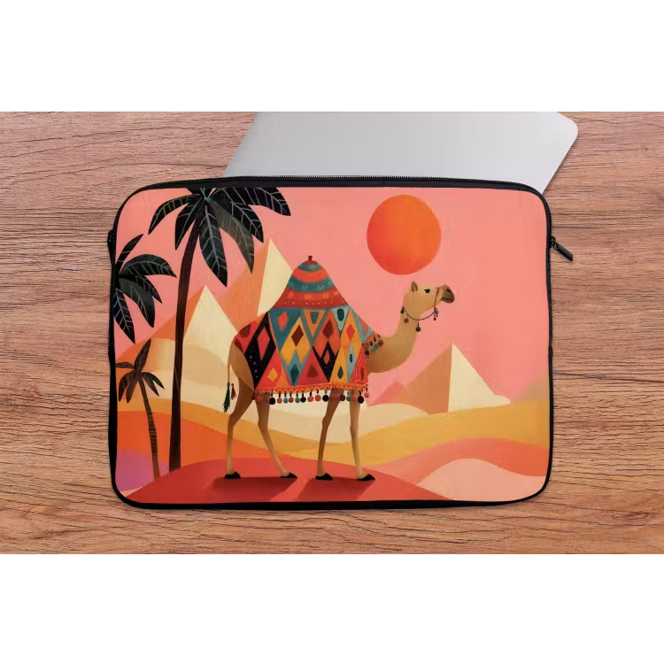 Laptophoes - Kameel - Pyramides - Rode zon — 2