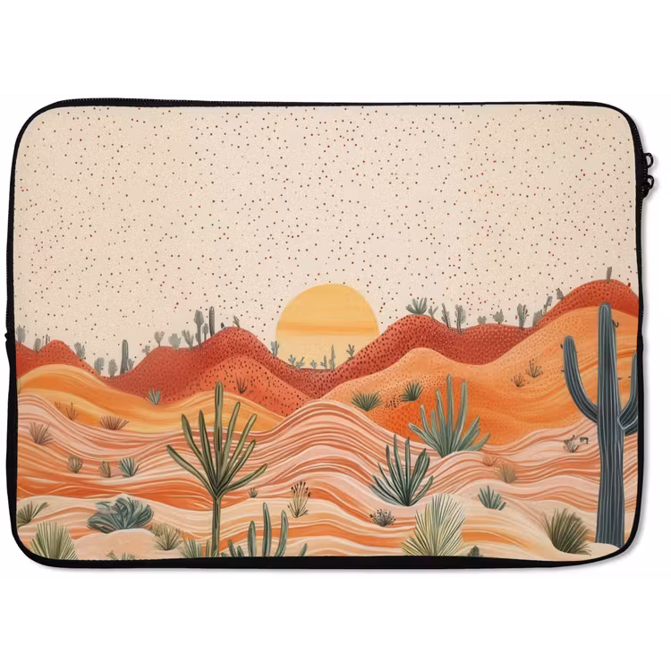 Laptophoes - Landschap - Heuvels - Zonsondergang — 1