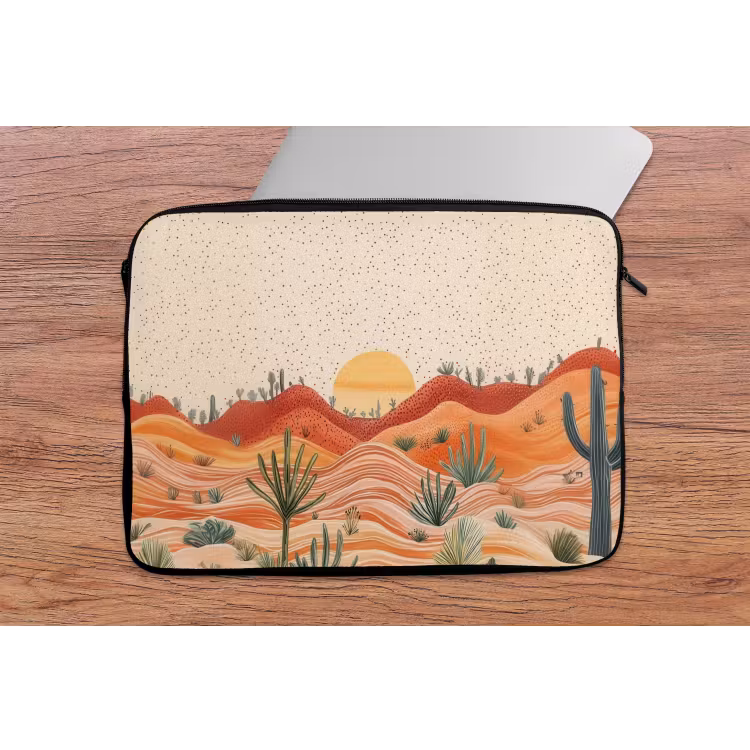 Laptophoes - Landschap - Heuvels - Zonsondergang — 2