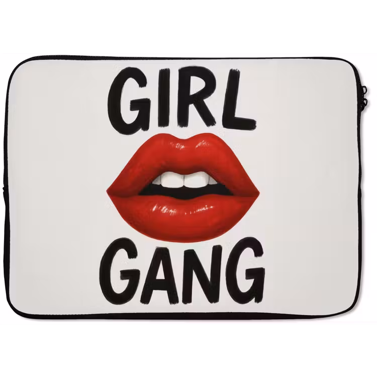 Laptophoes - Lip - Girl - Rood - Letters — 1