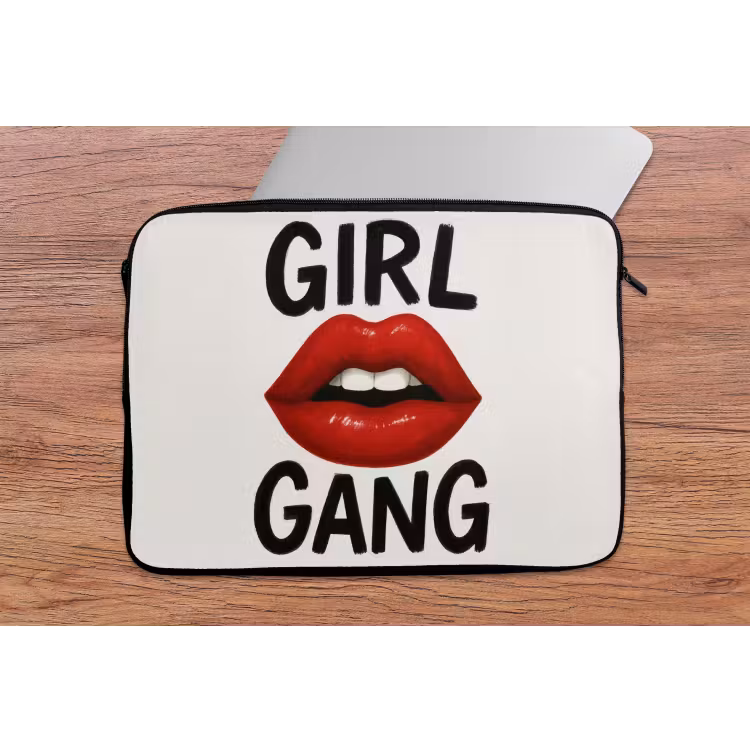 Laptophoes - Lip - Girl - Rood - Letters — 2