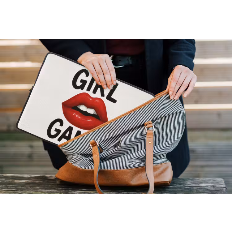 Laptophoes - Lip - Girl - Rood - Letters — 4