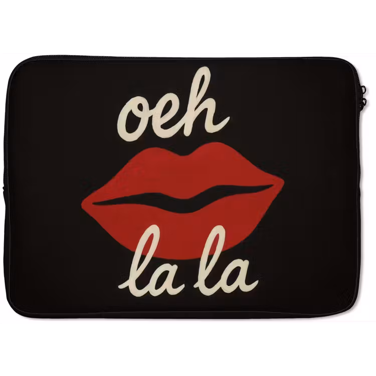 Laptophoes - Lip - Rood - Quote — 1