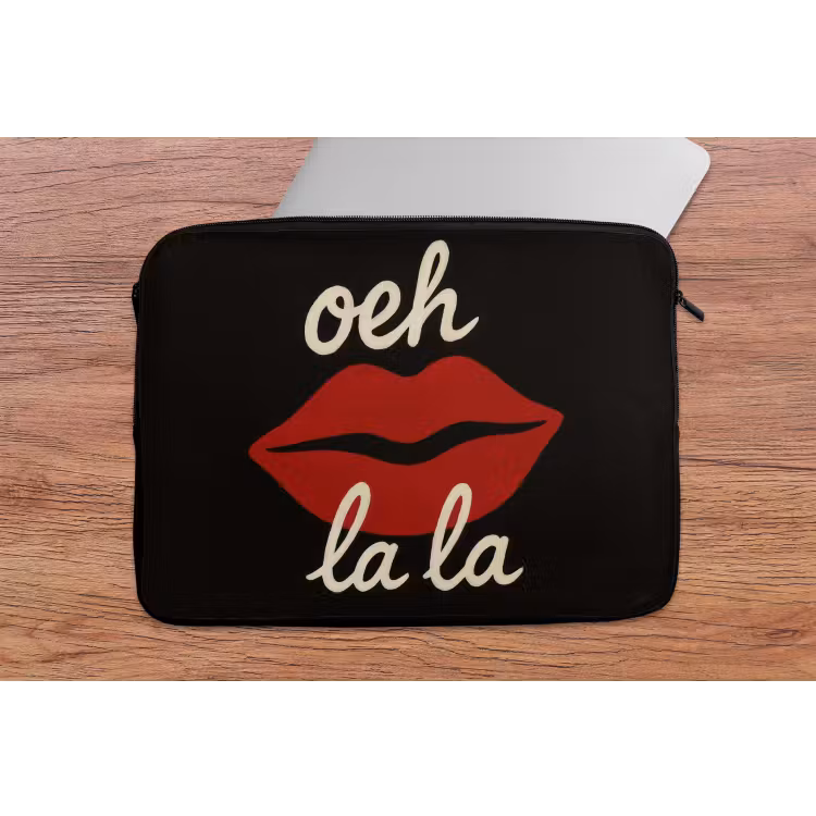 Laptophoes - Lip - Rood - Quote — 2